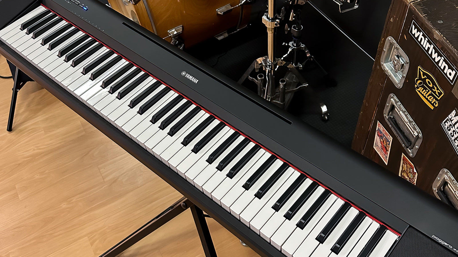 A Yamaha Piaggero NP-35 in a rehearsal space