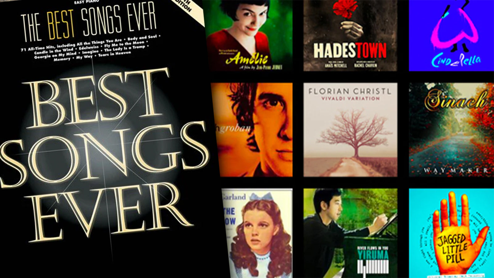 Various sheet music books