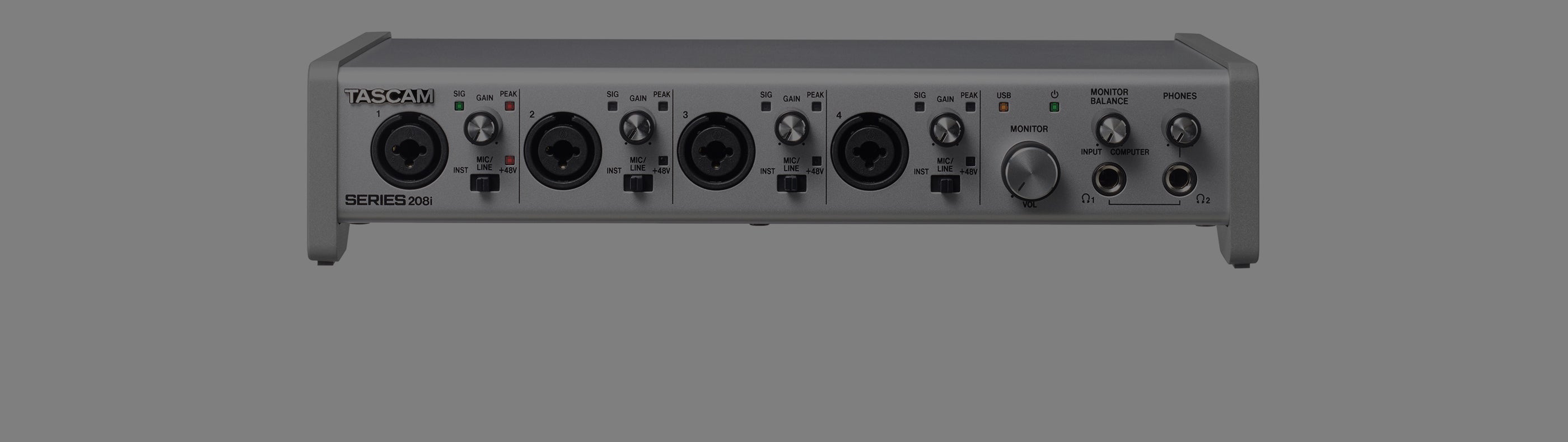 TASCAM Series 208i USB Audio/MIDI Interface – Kraft Music