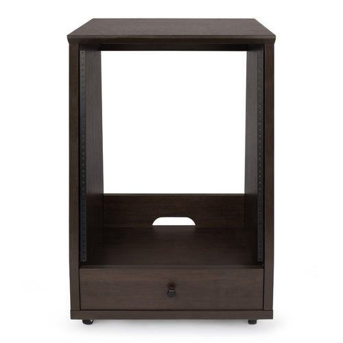 Gator Elite 12U Studio Rack with Locking Casters - Brown, View 2