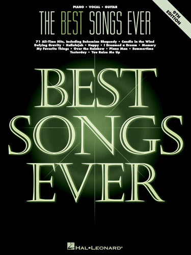The Best Songs Ever - Piano/Vocal/Guitar Songbook 9th Ed – Kraft Music