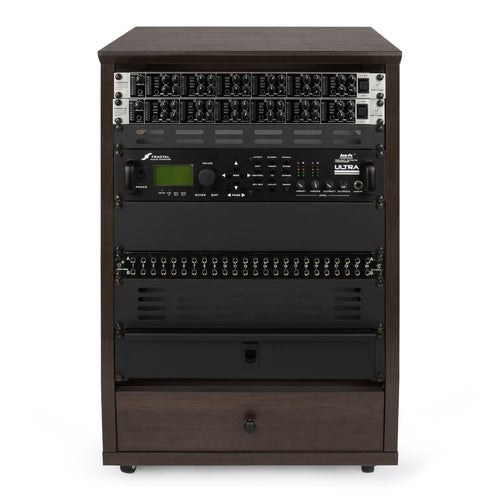 Gator Elite 12U Studio Rack with Locking Casters - Brown, View 5