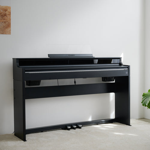 Casio Celviano AP-S450 Digital Piano - Black - with key cover closed