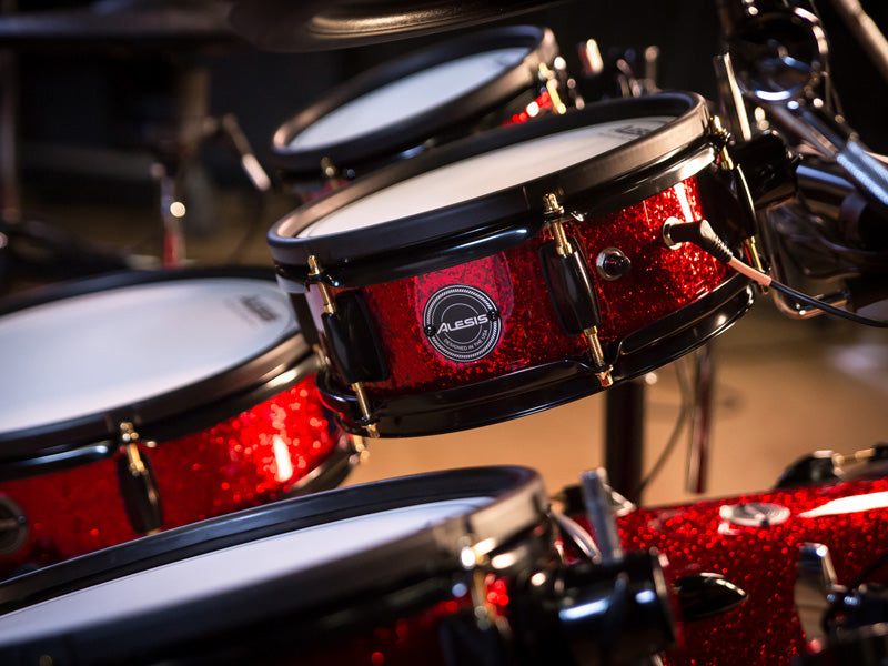 Close up shot of Alesis Strike Pro SE drumset