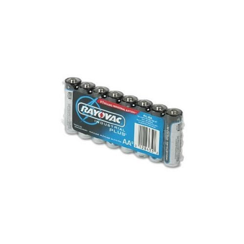 rayovac industrial plus aa alkaline batteries (8 pack)