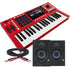 Collage showing components in Akai Professional MPC Key 37 Production & Synthesizer Keyboard STUDIO RIG