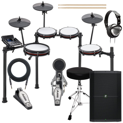 Alesis Nitro Max Mesh Electronic Drum Set COMPLETE DRUM BUNDLE