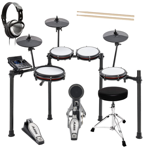 Alesis Nitro Max Mesh Electronic Drum Set DRUM ESSENTIALS BUNDLE