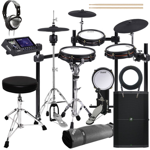 Alesis Strata Club Electronic Drum Set COMPLETE DRUM BUNDLE