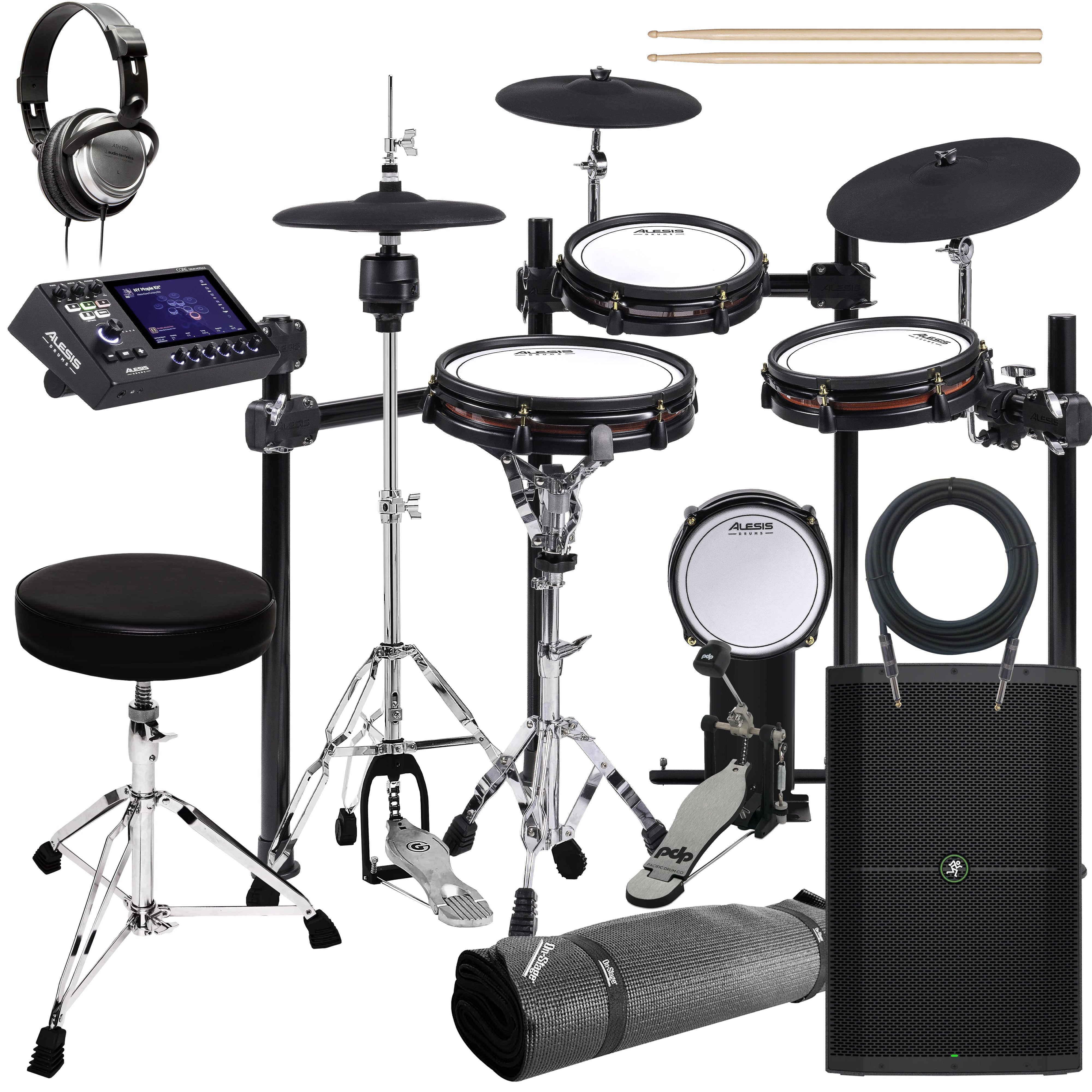 Alesis Strata Club Electronic Drum Set COMPLETE DRUM BUNDLE