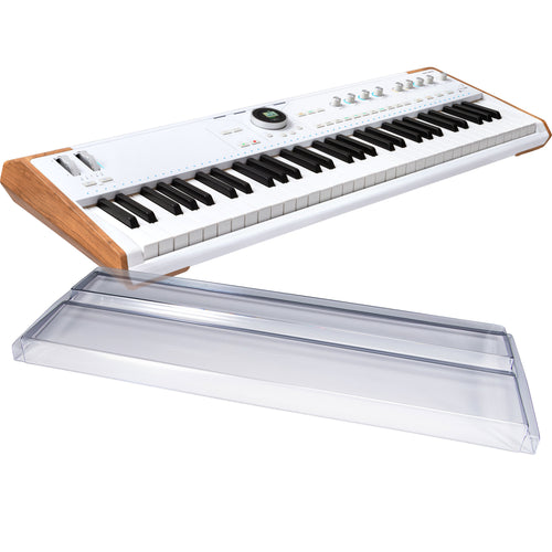 Collage showing components in Arturia AstroLab Stage Keyboard DECKSAVER KIT