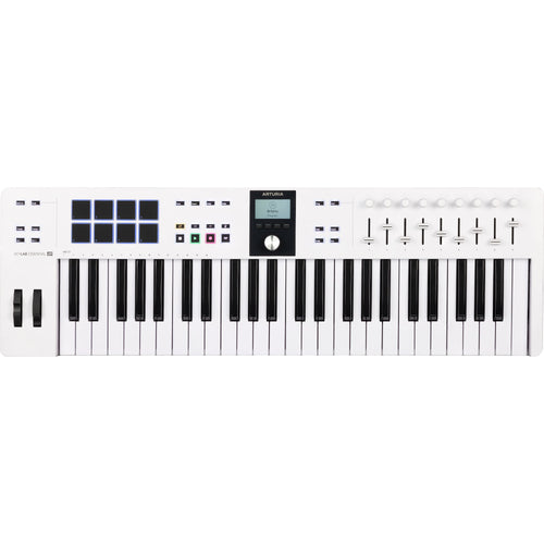 Arturia KeyLab Essential 49 Mk3 Keyboard Controller - White View 1