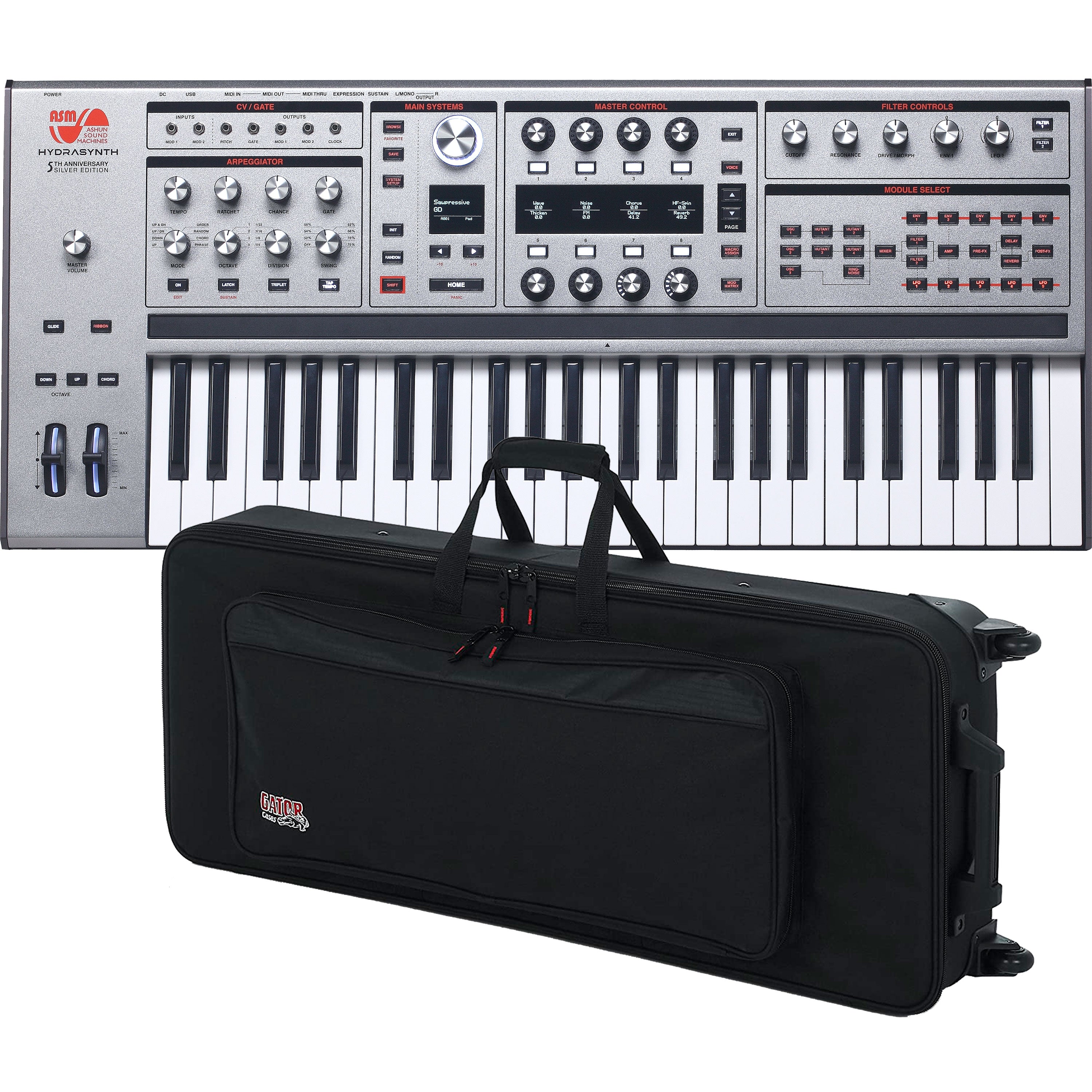 ASM Hydrasynth Keyboard Silver Edition Polyphonic Synthesizer