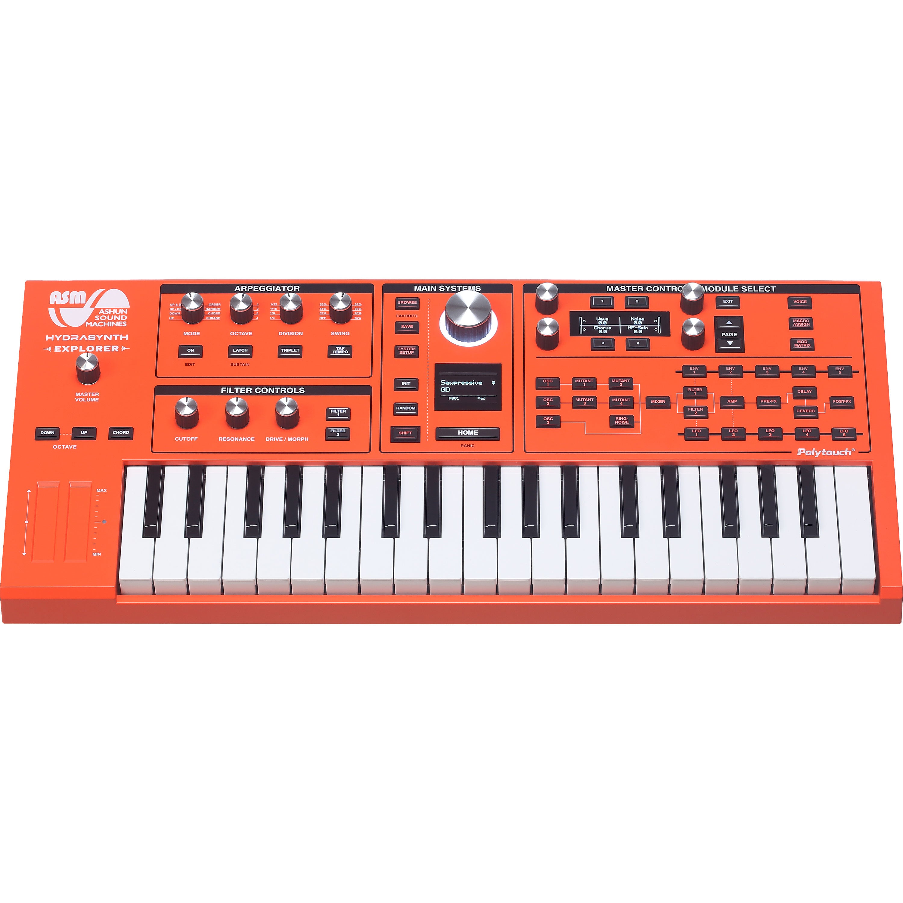 ASM Hydrasynth Explorer 888 Polyphonic Wavemorphing Synthesizer View 3