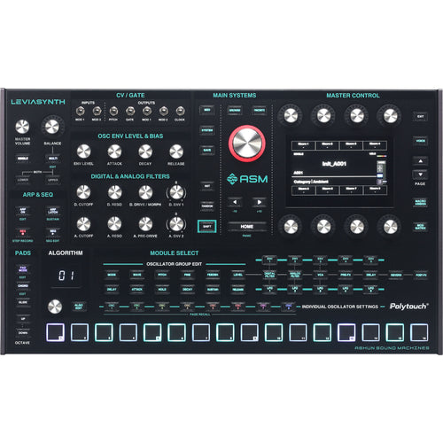 ASM Leviasynth Desktop 16-Voice Algorithmic Synthesizer View 1