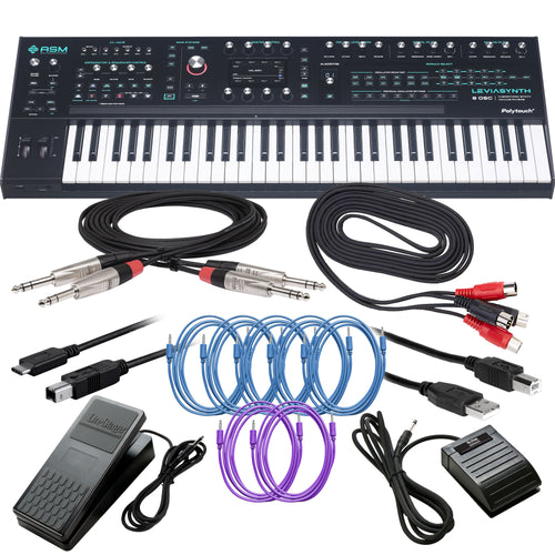 ASM Leviasynth Keyboard 16-Voice Algorithmic Synthesizer CABLE KIT