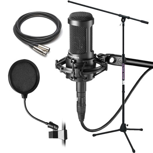 Audio-Technica AT2035 Cardioid Condenser Microphone STUDIO PAK