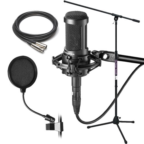 Audio-Technica AT2035 Cardioid Condenser Microphone STUDIO PAK – Kraft Music