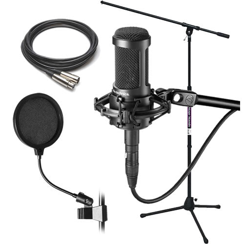 Audio-Technica AT2050 Multi-pattern Condenser Microphone BONUS PAK