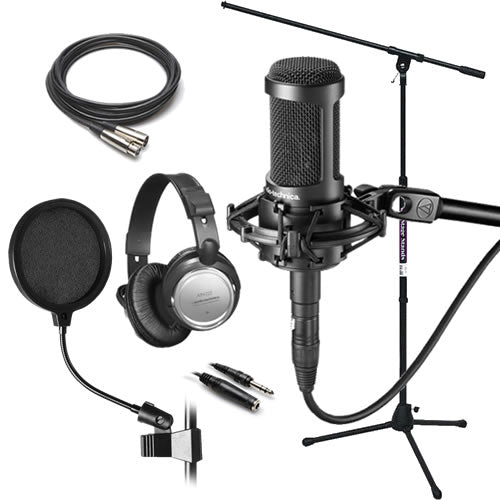 Audio-Technica AT2050 Multi-pattern Condenser Microphone STUDIO PAK – Kraft  Music