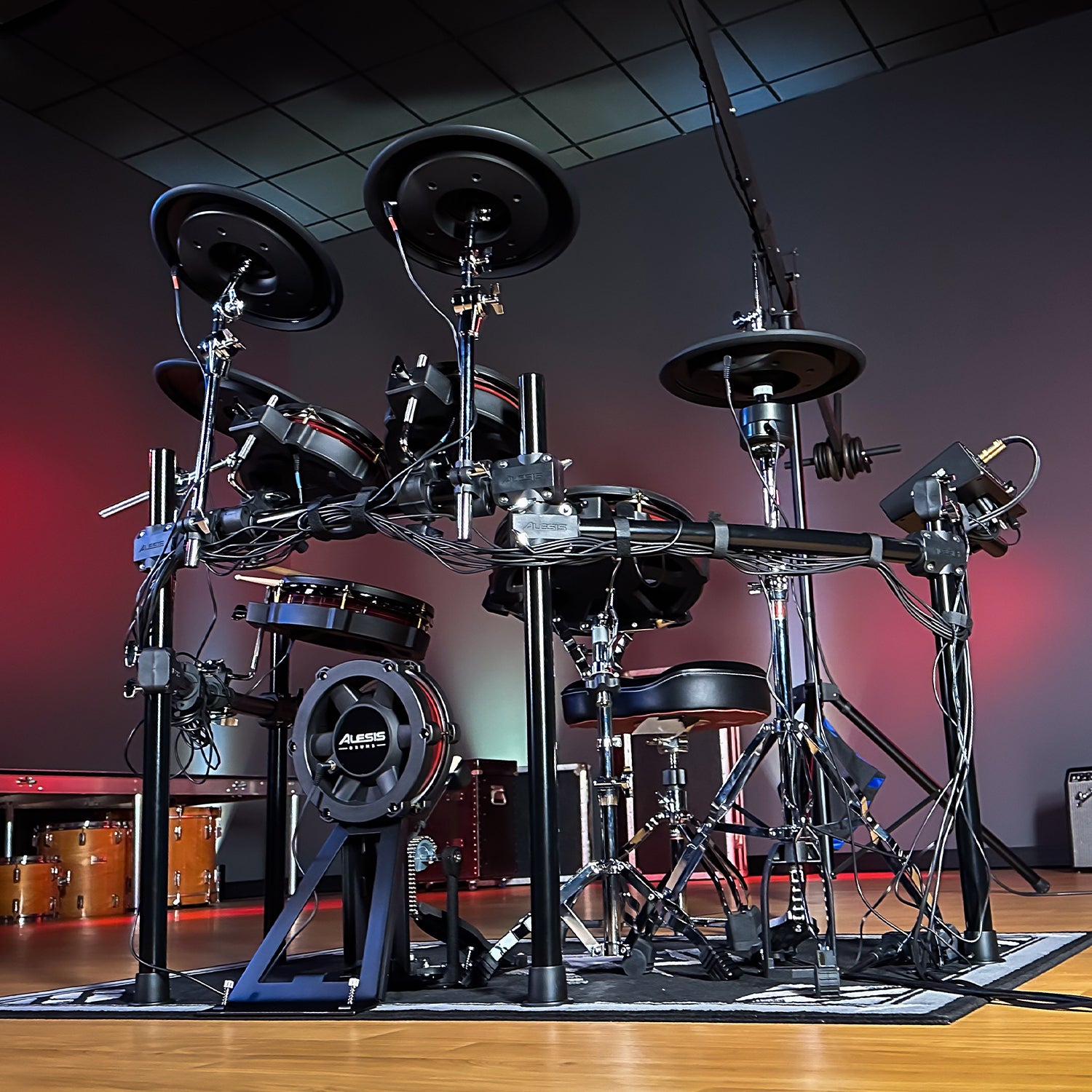 double bass pedal electronic drums Alesis Strata Core Electronic Drum Set DRUM ESSENTIALS BUNDLE – Kraft Music