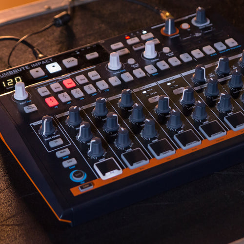 Arturia DrumBrute Impact Analog Drum Machine lifestyle shot 1