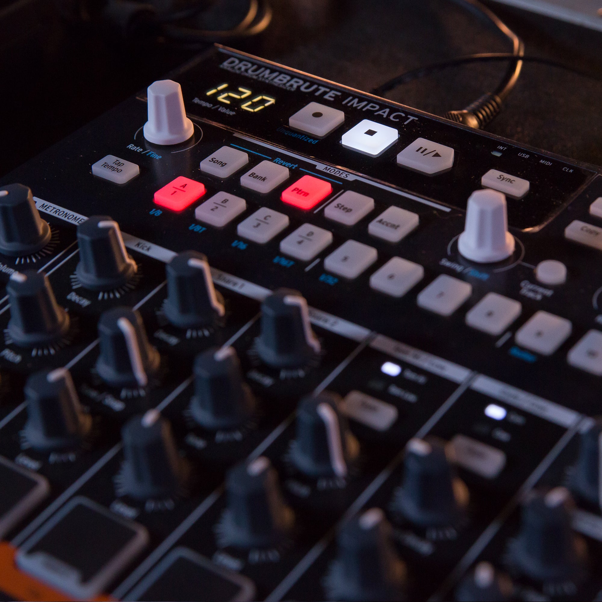 Arturia DrumBrute Impact Analog Drum Machine - Style shot 3