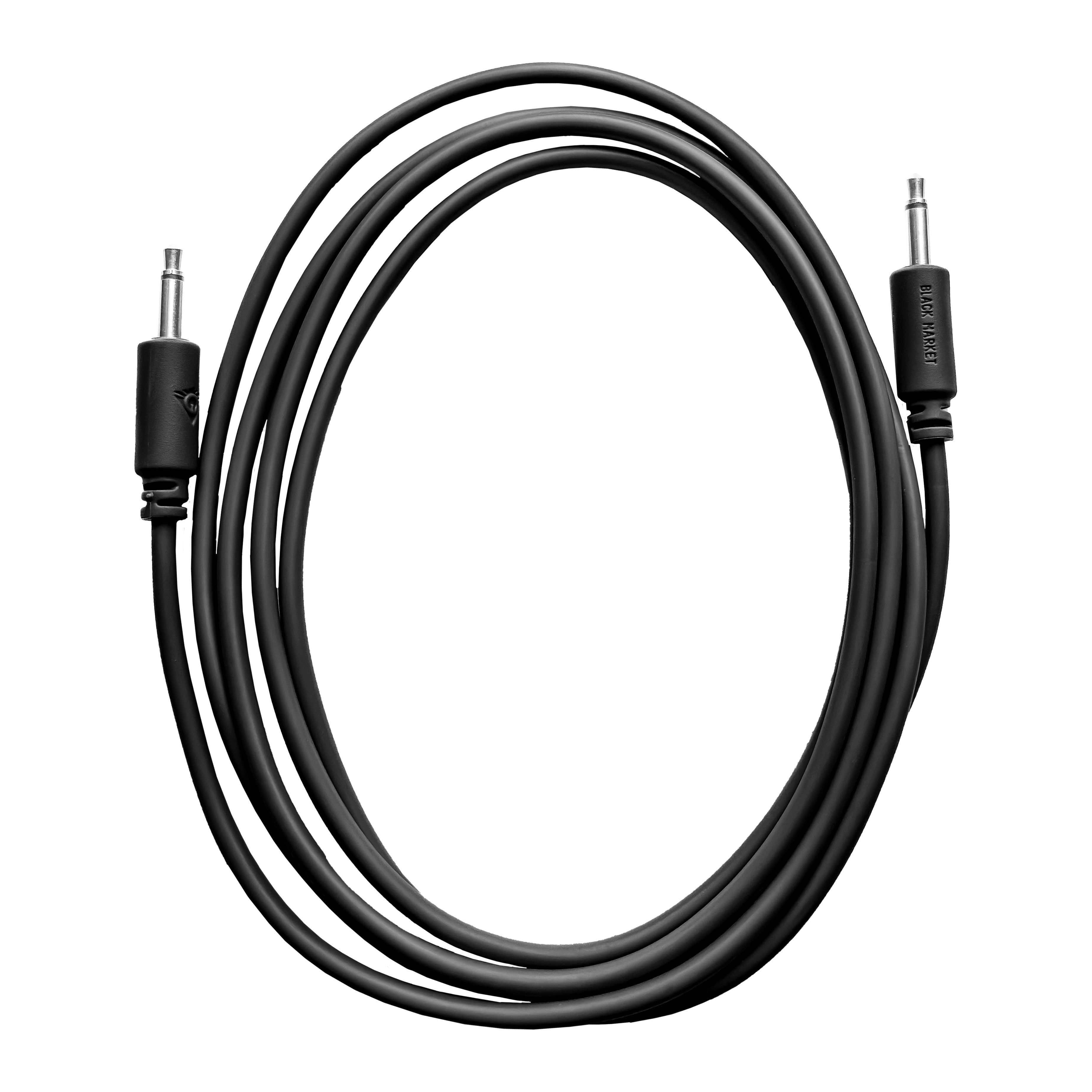 Black Market Modular 3.5mm Patch Cable - 100cm/40" - Black View 1