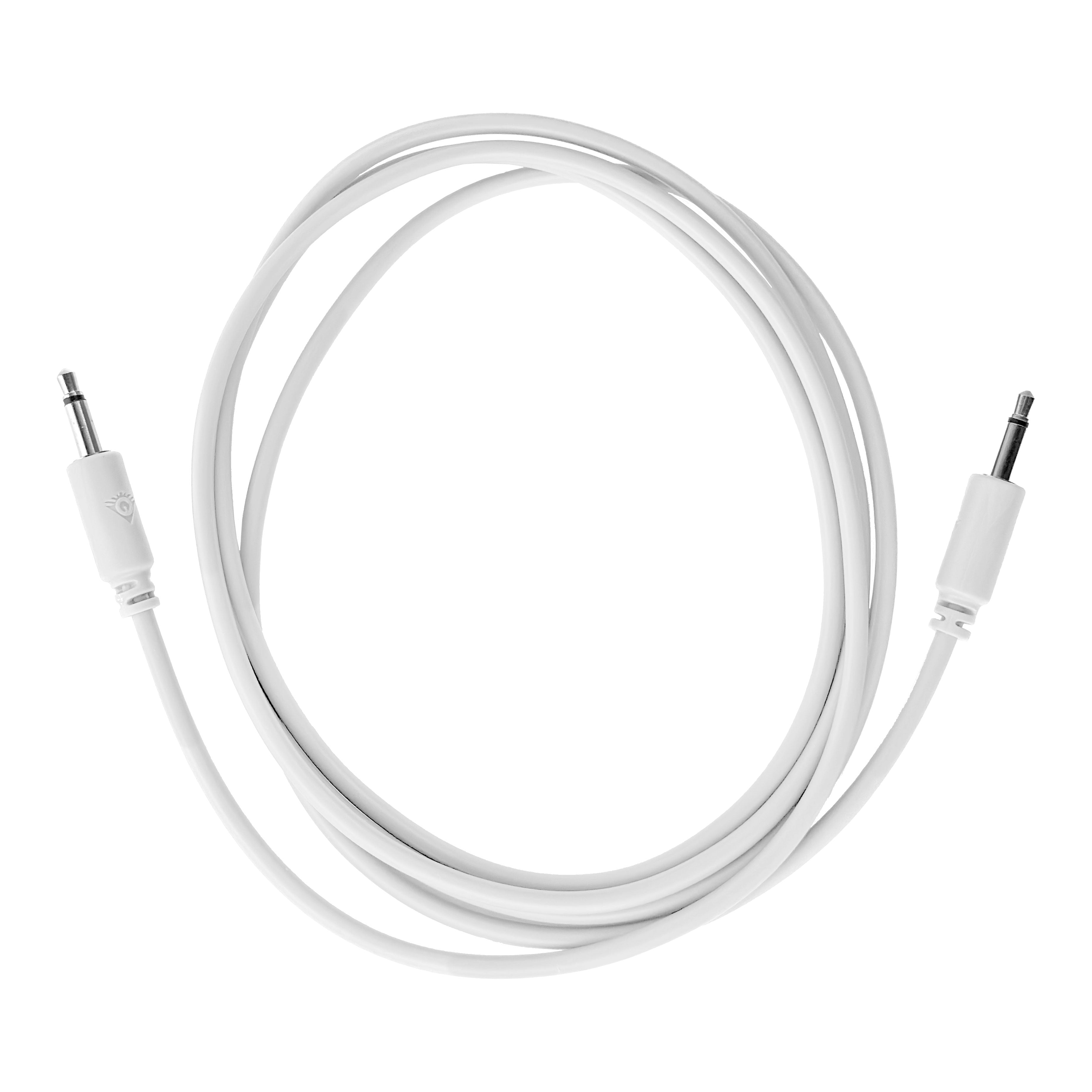 Black Market Modular 3.5mm Patch Cable - 150cm/60" - White View 1