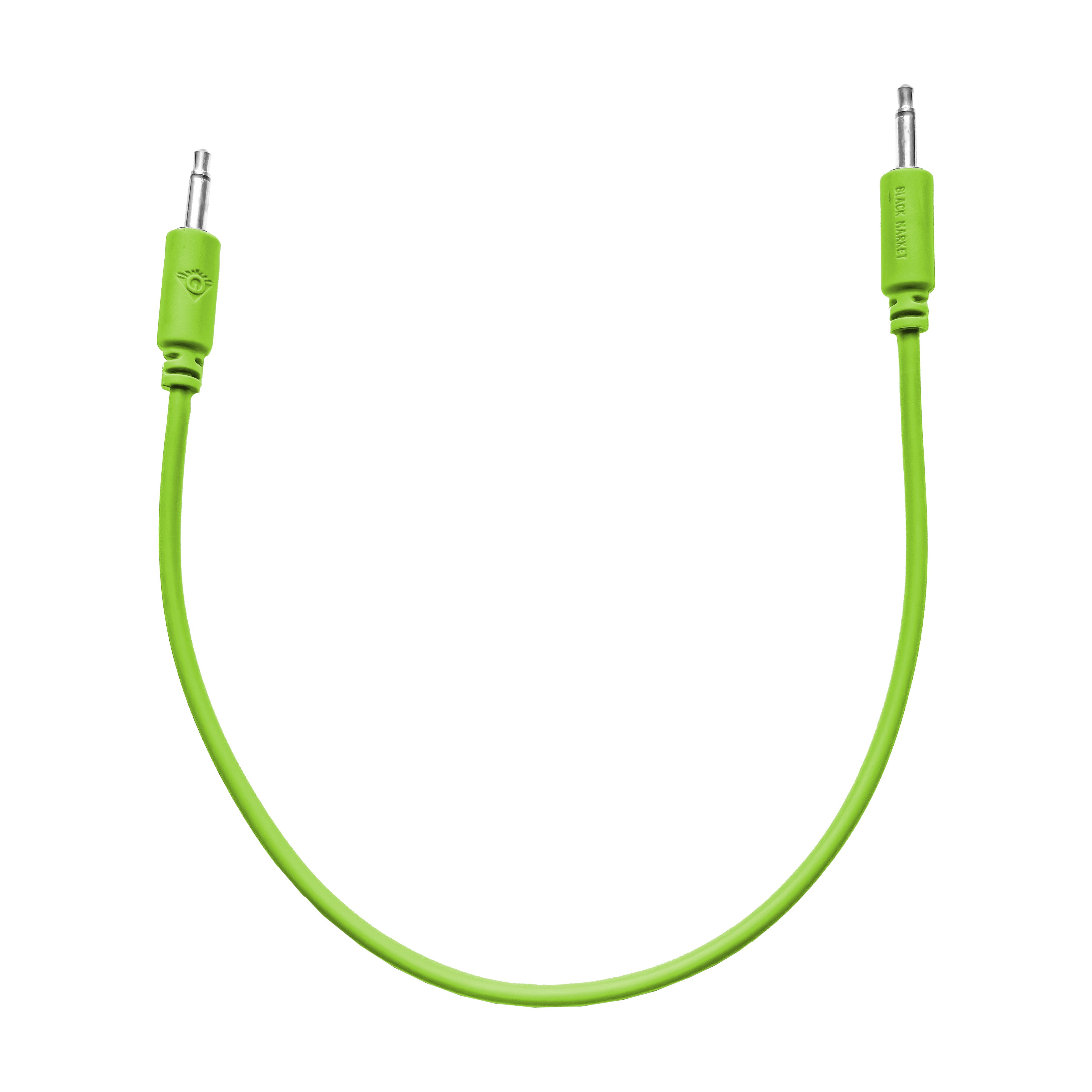 Black Market Modular 3.5mm Patch Cable - 25cm/10" - Glow in the Dark View 1