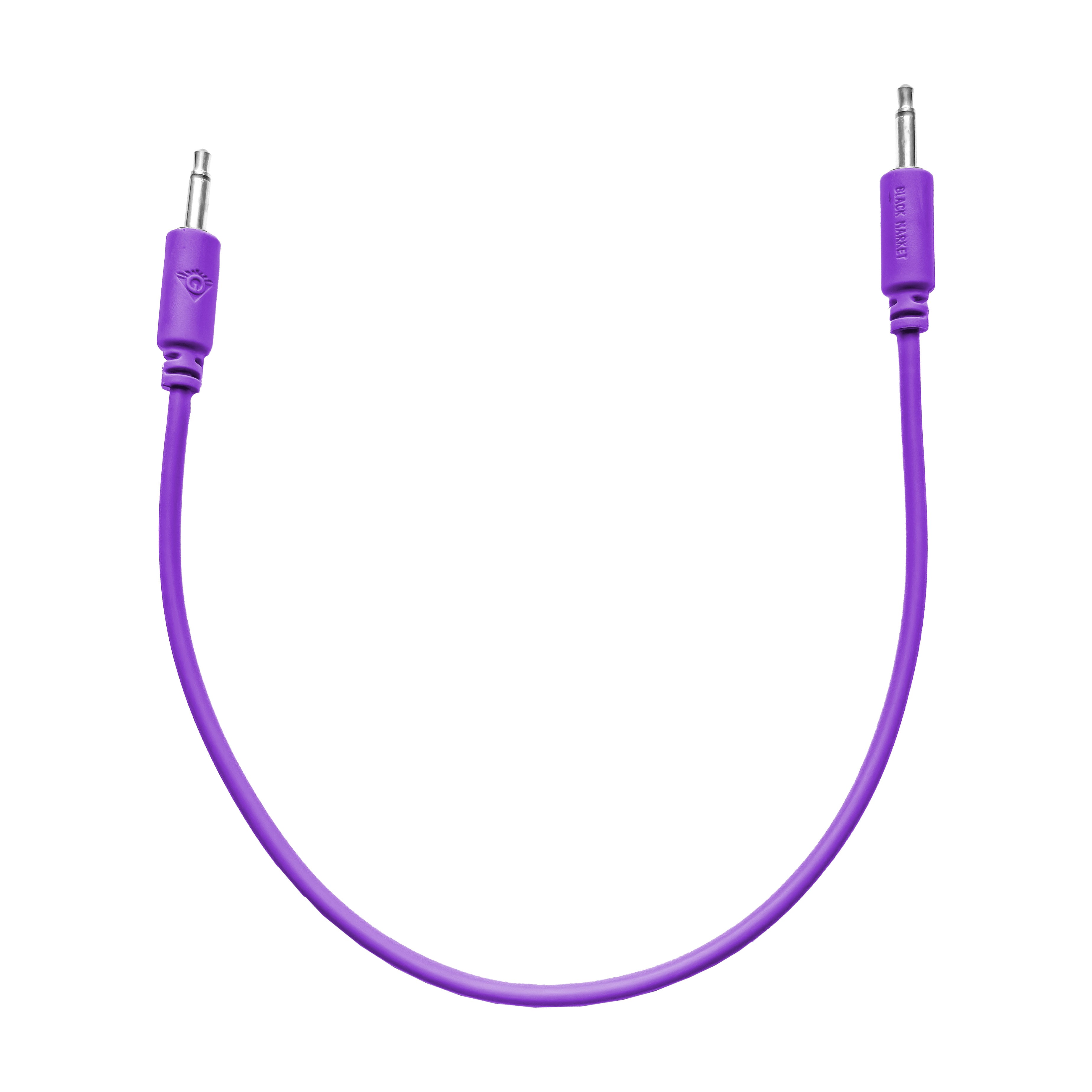 Black Market Modular 3.5mm Patch Cable - 25cm/10" - Violet View 1