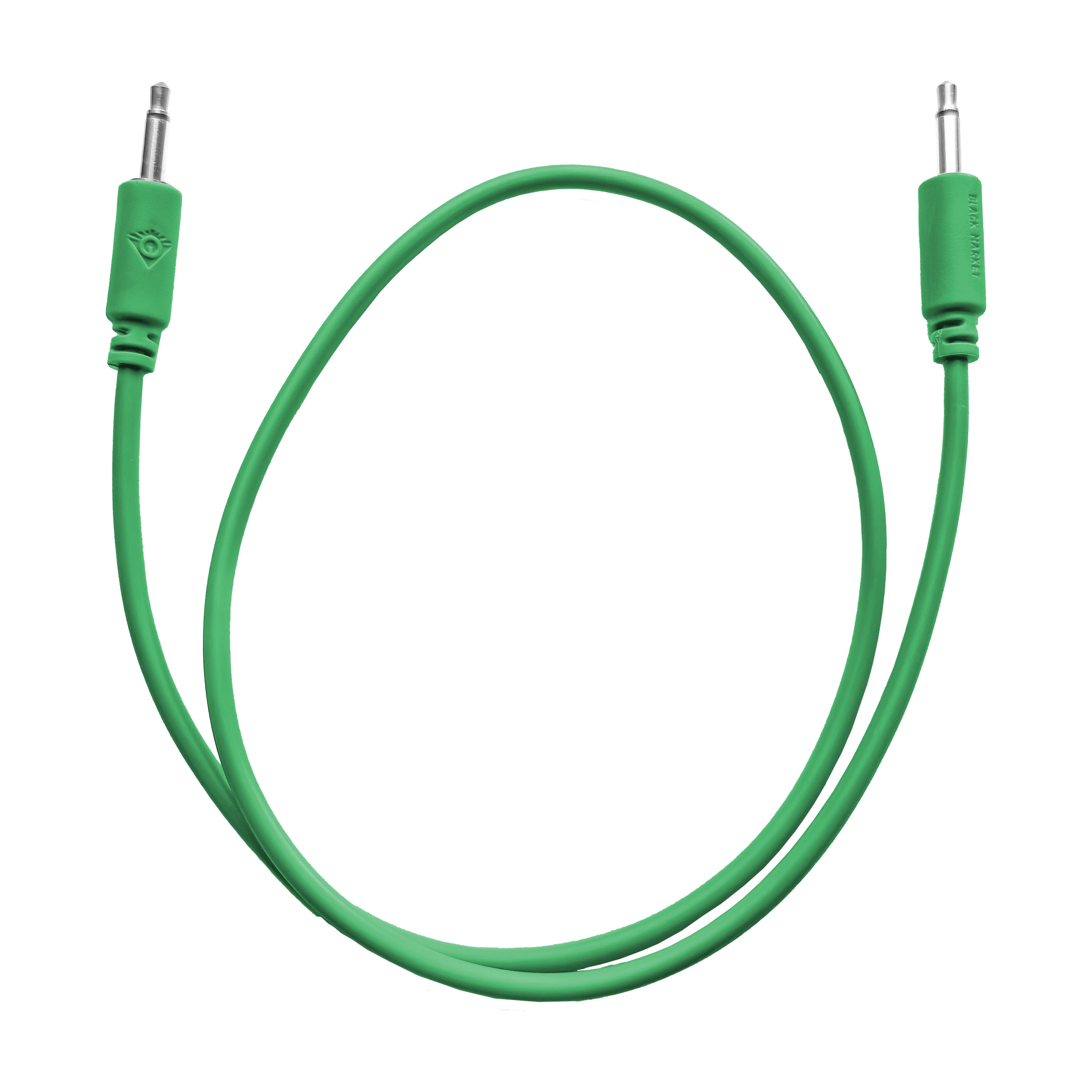 Black Market Modular 3.5mm Patch Cable - 50cm/20" - Green View 1