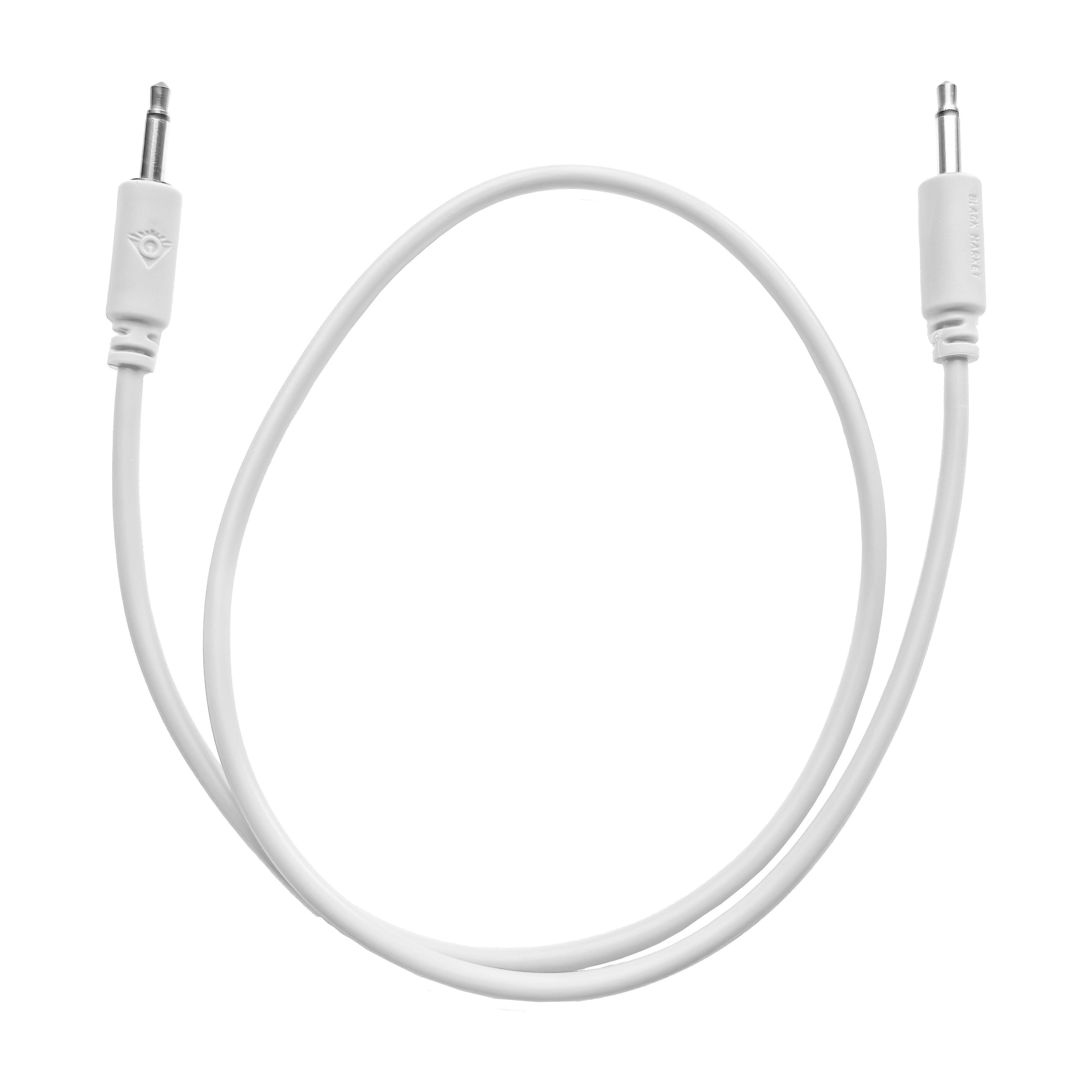 Black Market Modular 3.5mm Patch Cable - 50cm/20" - White View 1
