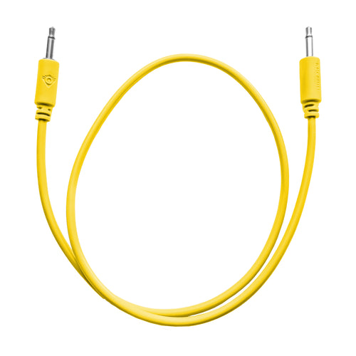 Black Market Modular 3.5mm Patch Cable - 50cm/20" - Yellow View 1