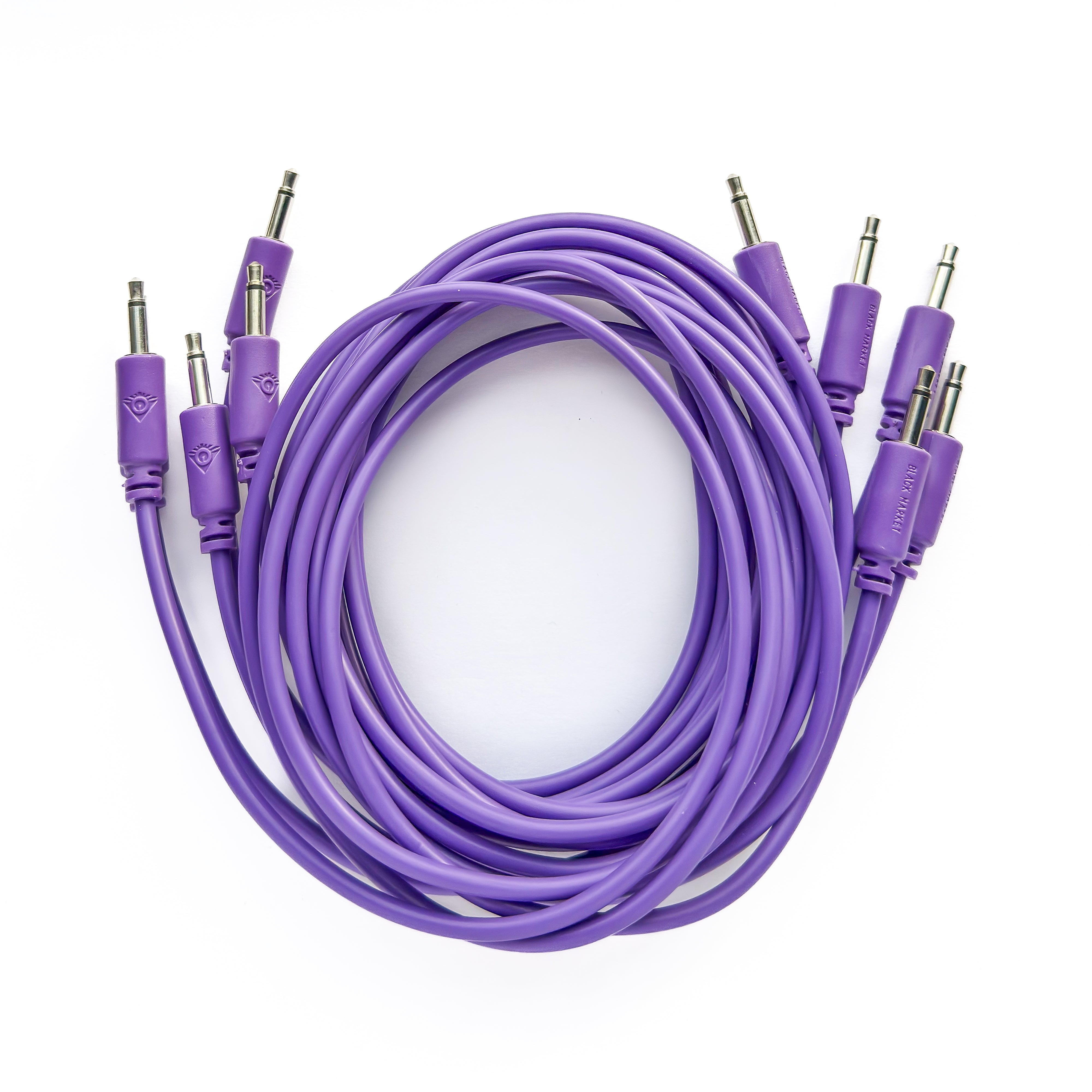 Black Market Modular 3.5mm Patch Cable 5-Pack - 100cm/40" - Violet View 1