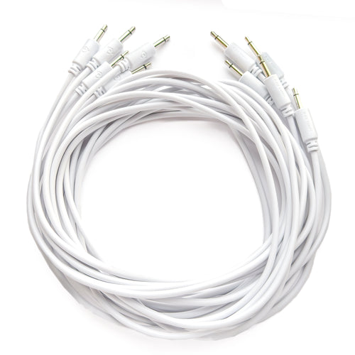 Black Market Modular 3.5mm Patch Cable 5-Pack - 150cm/60" - White View 1