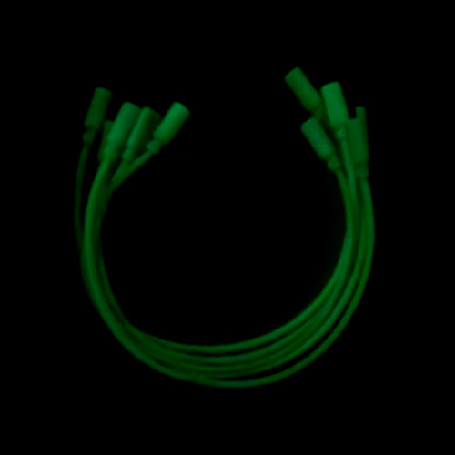 Black Market Modular 3.5mm Patch Cable 5-Pack - 25cm/10" - Glow in the Dark View 2