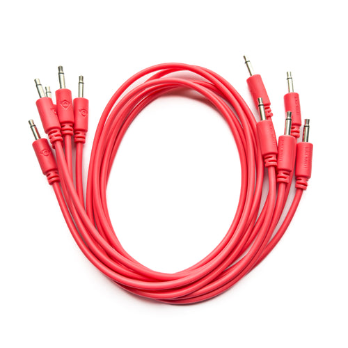 Black Market Modular 3.5mm Patch Cable 5-Pack - 50cm/20" - Peach View 1