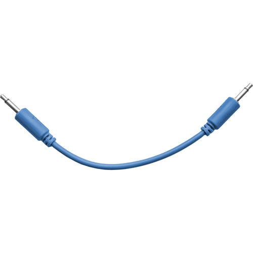 Black Market Modular 3.5mm Patch Cable - 9cm/3.5" - Blue View 1