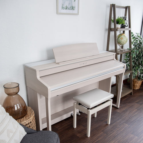 Kawai CA501 Concert Artist Digital Piano - White Maple - Key cover closed