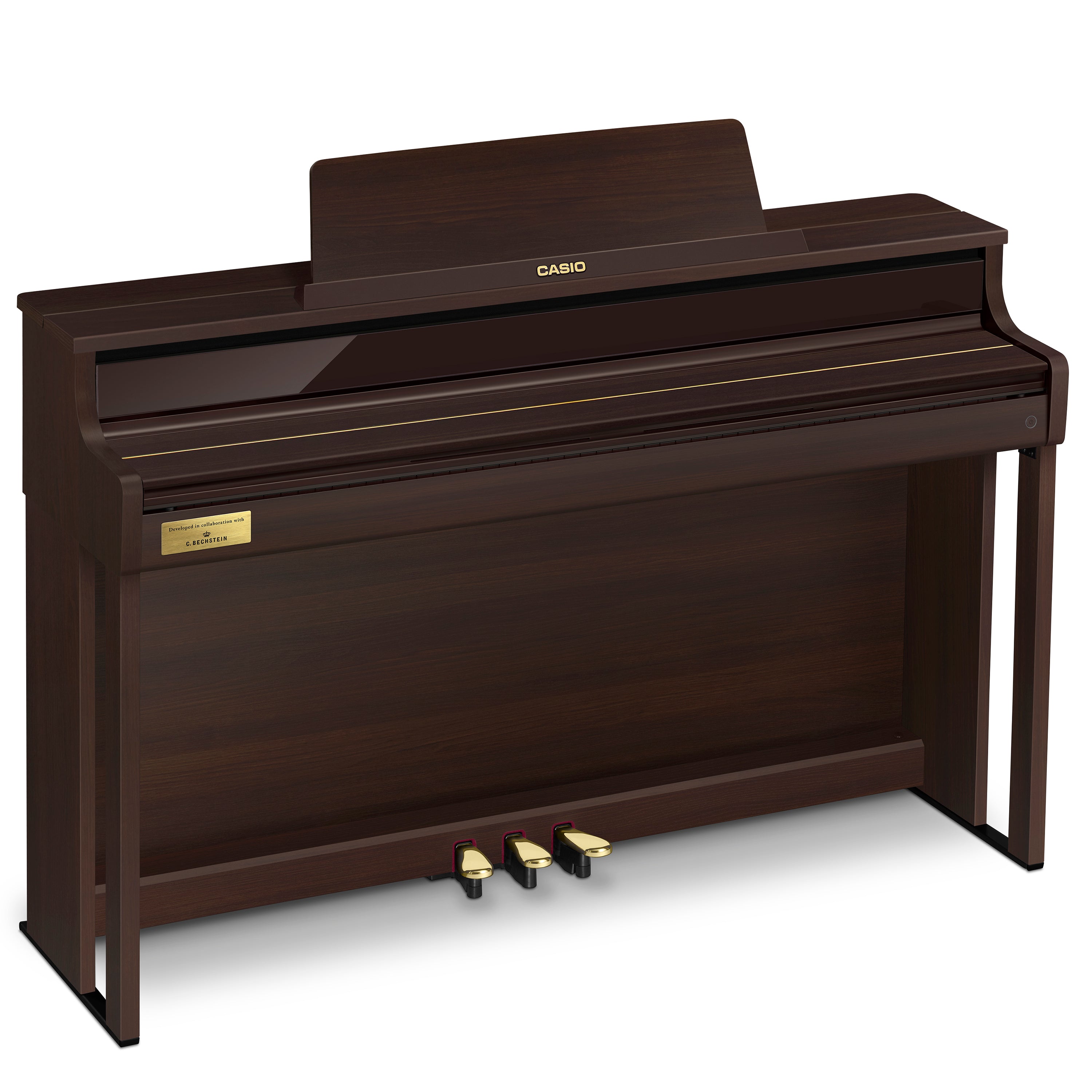 Casio Celviano AP-750 Digital Piano - Rosewood - Key cover closed