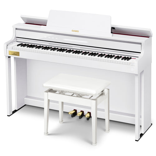 Casio Celviano AP-750 Digital Piano - White - Top lid open