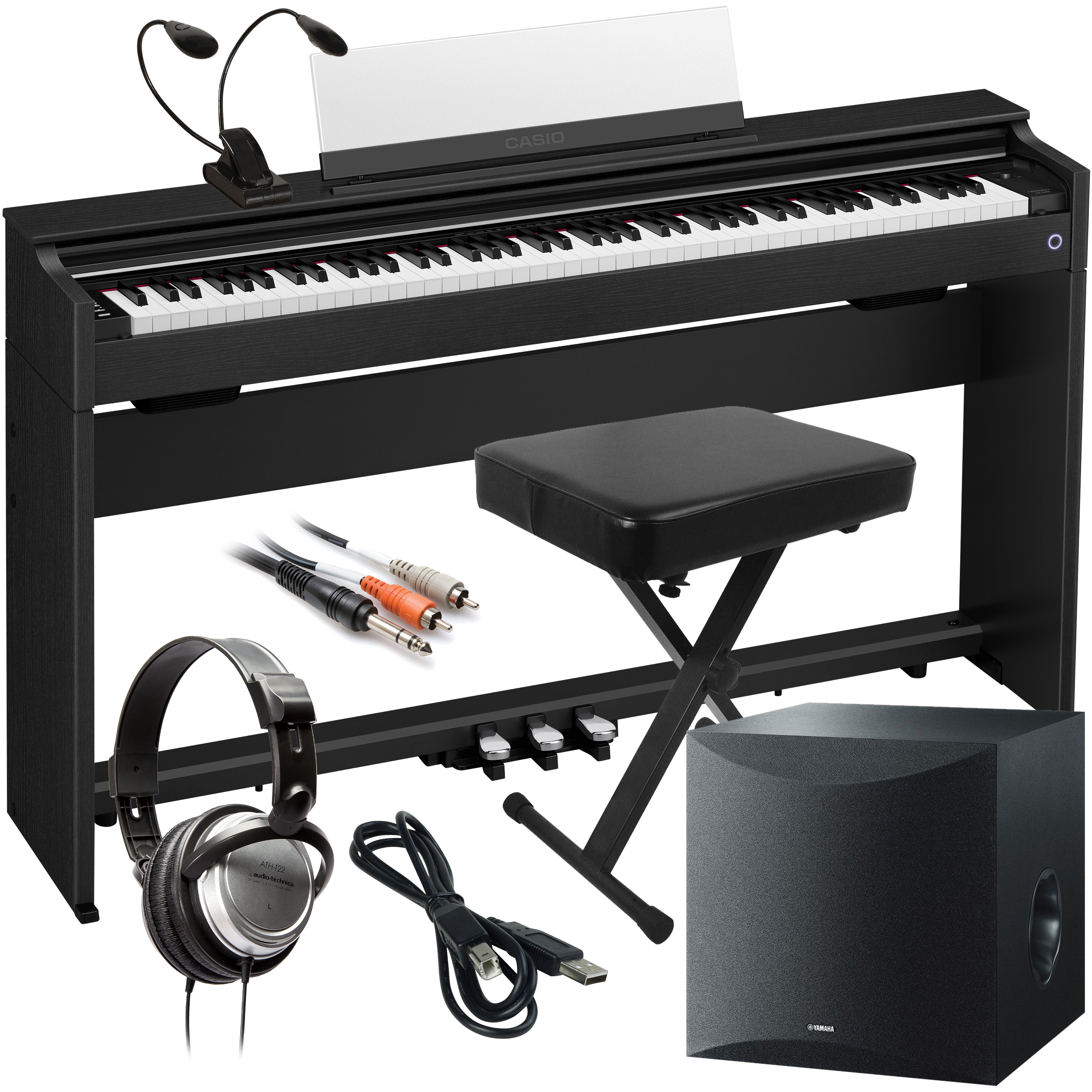 Casio Celviano AP-S200 Digital Piano - Black COMPLETE HOME BUNDLE PLUS