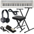 Collage of the Casio Casiotone CT-S1-76 Portable Keyboard - White KEY ESSENTIALS BUNDLE