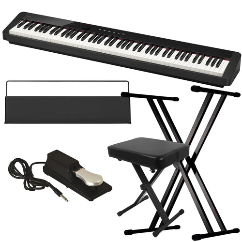 Casio Privia PX-S1100 Digital Piano - Black KEY ESSENTIALS BUNDLE