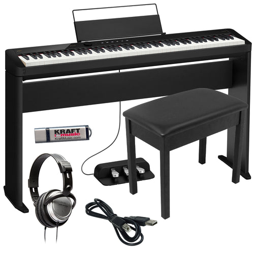 Casio PX-S5000 Digital Piano - Black COMPLETE HOME BUNDLE