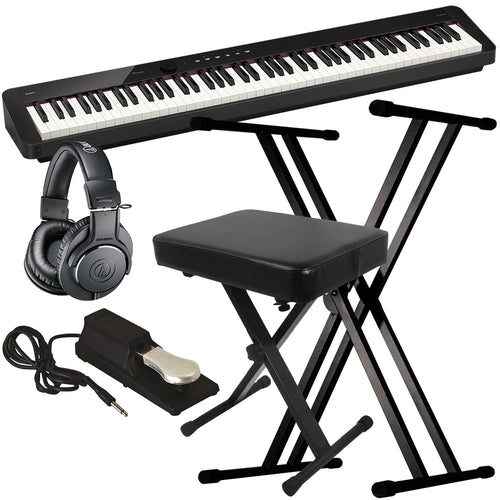 Casio PX-S5000 Digital Piano - Black KEY ESSENTIALS BUNDLE