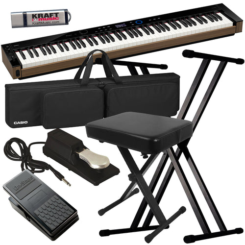 Casio PX-S6000 Digital Piano - Black STAGE ESSENTIALS BUNDLE