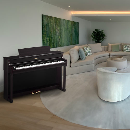 Yamaha Clavinova CLP-845 Digital Piano - Rosewood in a living room