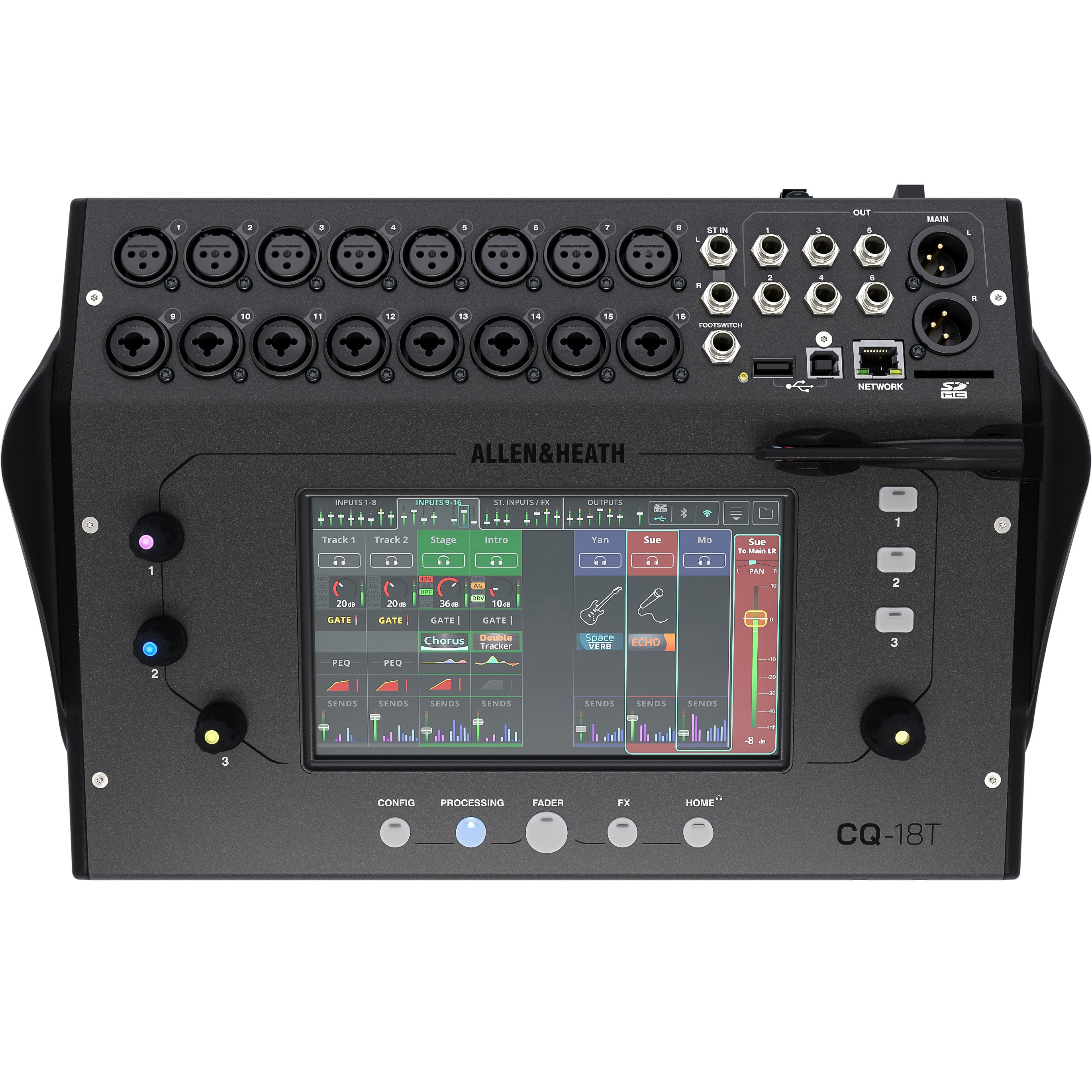 Allen & Heath CQ18T Compact Digital Mixer, View 1
